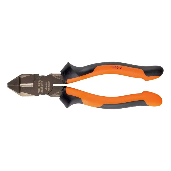 Pinza electricista 7″ uso rudo, alta palanca, Comfort Grip
