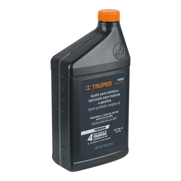 Aceite semi-sint?tico, motor 4 tiempos, 946ml (32oz), Truper